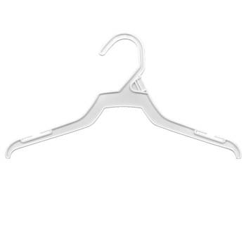 16 in White Plastic Economy Hanger - 100 per carton