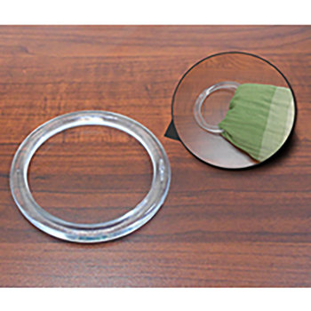 100 Clear Plastic Scarf Rings - 3 In. Dia.
