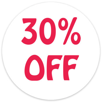 30% Off Preprinted Labels