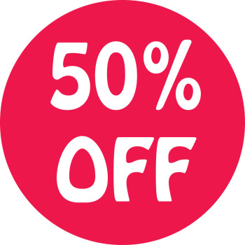 50% Off Preprinted Labels