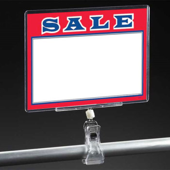 Retail Display Clip On Sign Holder 