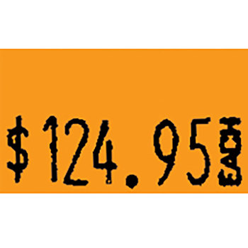 Monarch 1131 Orange Labels - 8 Rolls per Sleeve