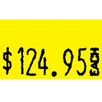 Monarch 1131 Yellow Labels - 8 Rolls per Sleeve