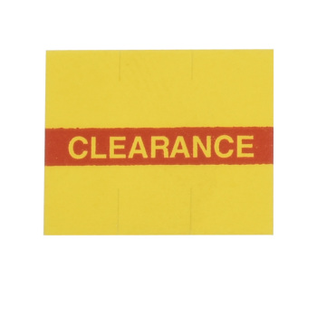 Clearance Label 1500/Roll