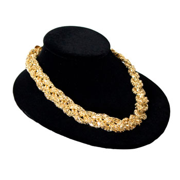 Black Velvet Low Profile Necklace Display Bust Jewelry Stand