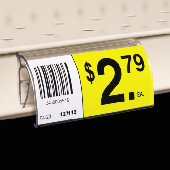 Wire Basket & Shelf Channel Sign Holder