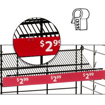 Wire Basket Sign Holder Clip - 30 per pack