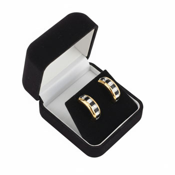 Black Velvet Earring Box
