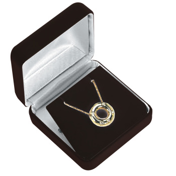Black Velvet Pendant and Earring Box