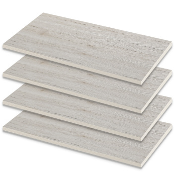 24 in. Light Rustic Laminate Wood Shelves - 4 per Carton
