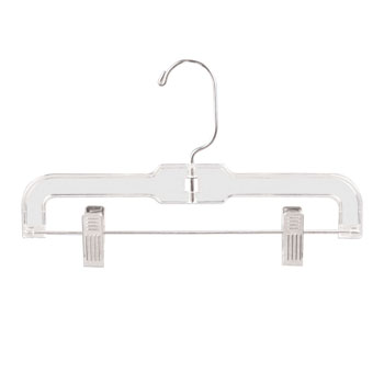 11 in Childrens Plastic Skirt & Pant Hanger - 100 per carton