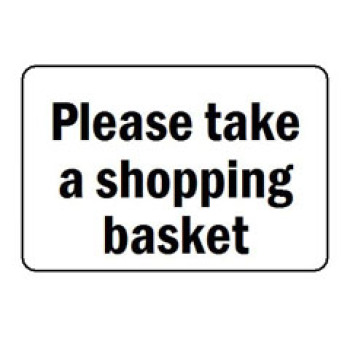 Shopping Baskets Sign