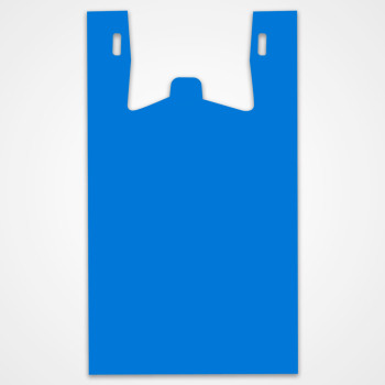 Blue T-Shirt Bags - 11 1/2 x 6 1/2 x 21 - 1000 per carton 