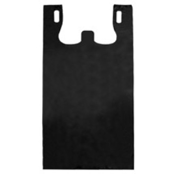Black Plastic T-Shirt Bag - 8 x 4 x 15 - Box of 1500