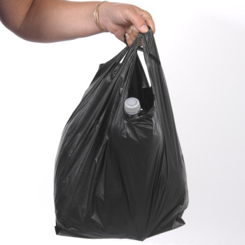 Black Heavyweight Plastic Bags - 12 x 7 x 21 - Box of 150