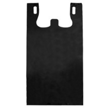 Black Plastic T-Shirt Bag - 10 x 5 x 18 - Box of 1000