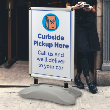 Outdoor Double Sided Weather Proof Sidewalk Sign for Posters 