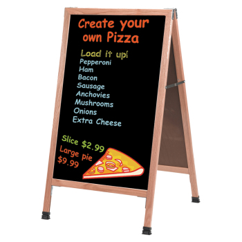 Oak A Frame Chalkboard Sidewalk Sign