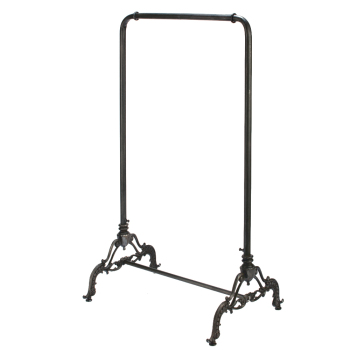 Industrial Black Metal Ballet Bar Clothing Rack