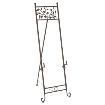Metal Floor Easel Display with Leaf Detail