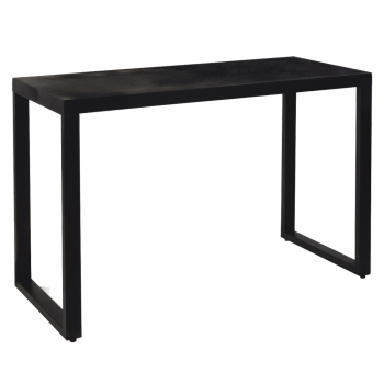 Large Modern Black Metal Display Table