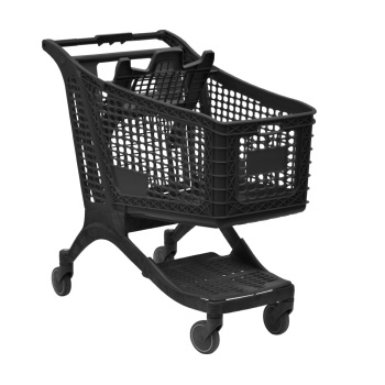 Large All-Plastic Grocery Shopping Carts - 220 Liter E-Z Care Polymer Supermarket Cart
