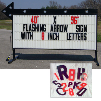 8 In Flex Letters For Backlit Roadside Sign - 300 Count