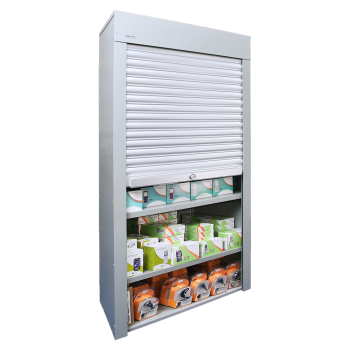 Fully Assembled Steel Security Case with Shutter Front