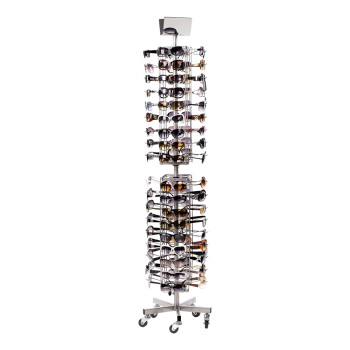 Wire Sunglasses Display Floor Spinner Rack - Holds 72 pair