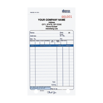 Custom Printed Sales Forms