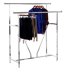 Double Rail Clothing Racks