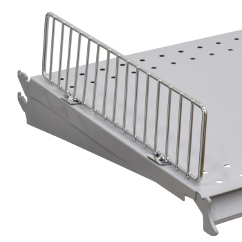3 in H Chrome Side Fencing for Gondola Shelves
