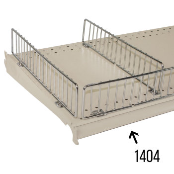48 in. Chrome Front Fencing for Metal Gondolas - Carton of 50 