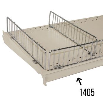 36 in. Chrome Gondola Front Fencing for Metal Gondola Shelving- Carton of 50