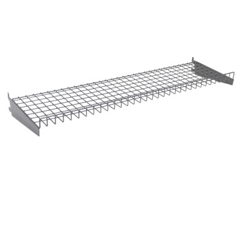 48"W X 12"D Gunmetal Wire Snack Shelf Box Of 2