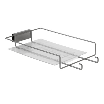 Wire Gunmetal Cap Displayer For Hangrail W/ Acrylic Tray Liner