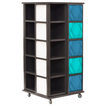 Deluxe All Steel Mobile Retail T Shirt Display for 20 T-Shirts