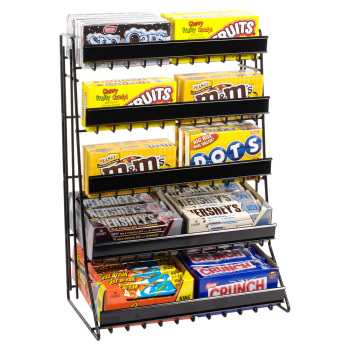 5 -Tier Candy Counter Display Rack- 21 in h - Black 