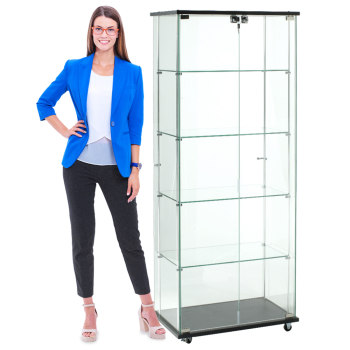 Locking Souvenir Tower Display Case - 24 inch wide