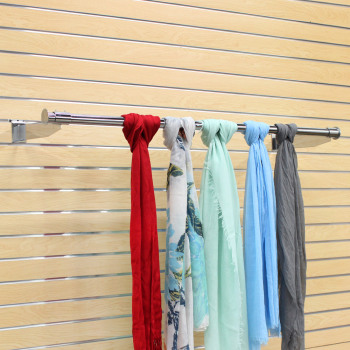 48 in. Chrome Scarf Display for Slatwall