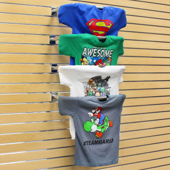 22 in. Chrome T Shirt Display for Slatwall