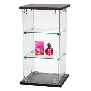 Frameless Countertop Glass Display Case - 13  in x 13 in x  24 in