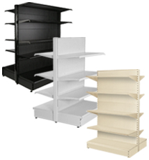 18 in Base Double Sided Pegboard Gondola Shelving