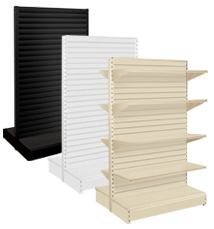 18 in Base Double Sided Slatwall Gondola Shelving