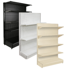 18 in Base Single Sided Pegboard Gondola Shelving