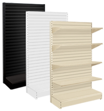 18 in Base Single Sided Slatwall Gondola Shelving