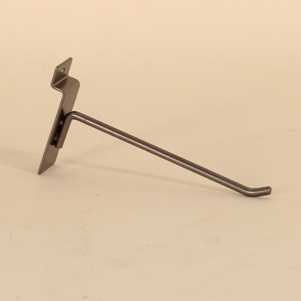 6" Gunmetal Display Hook For Slatwall