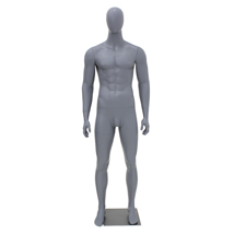 Full Male Pewter Matte Finish Mannequin