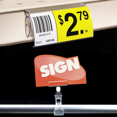 Clip-On Sign Holders