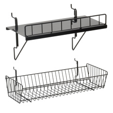 Gridwall Shelves & Baskets 